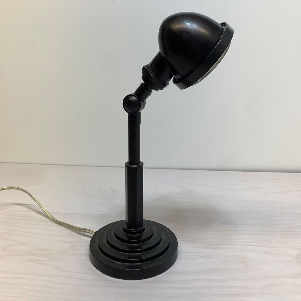 Pottery Barn Metal Adjustable Desk Task Table Black‎ Industrial Lamp